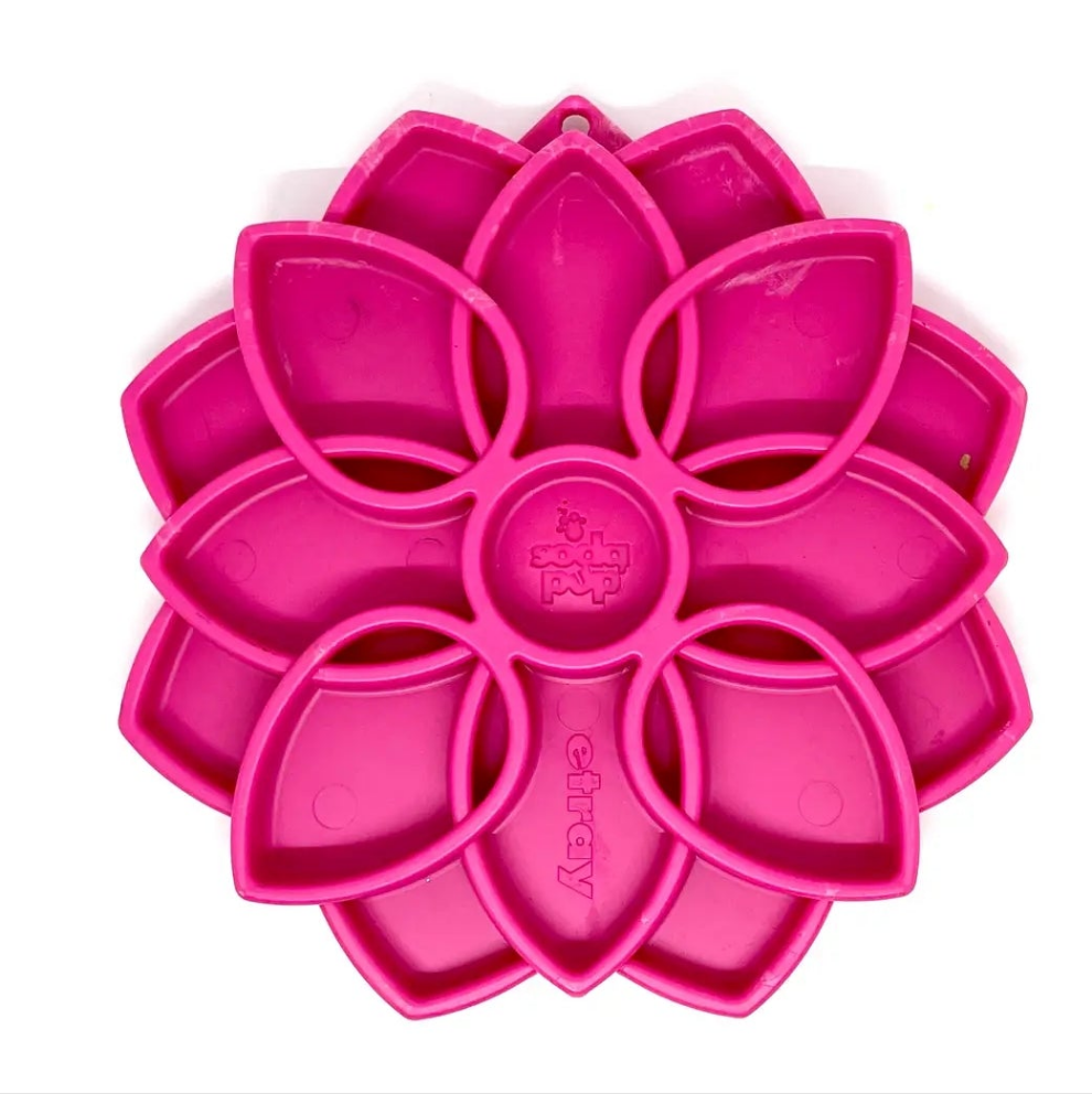 Plateau d'enrichissement pour chiens     Mandala Design eTray- Rose