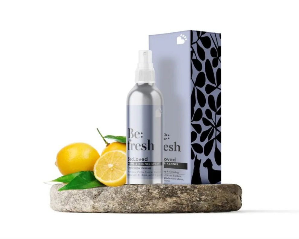Be:Fresh Spray-Kennel & Pet Home, rafraîchissant et nettoyant.