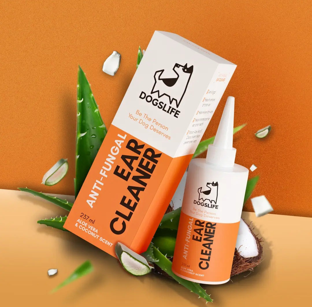 Solution pour nettoyer les oreilles des chiens. Ingrédients naturels