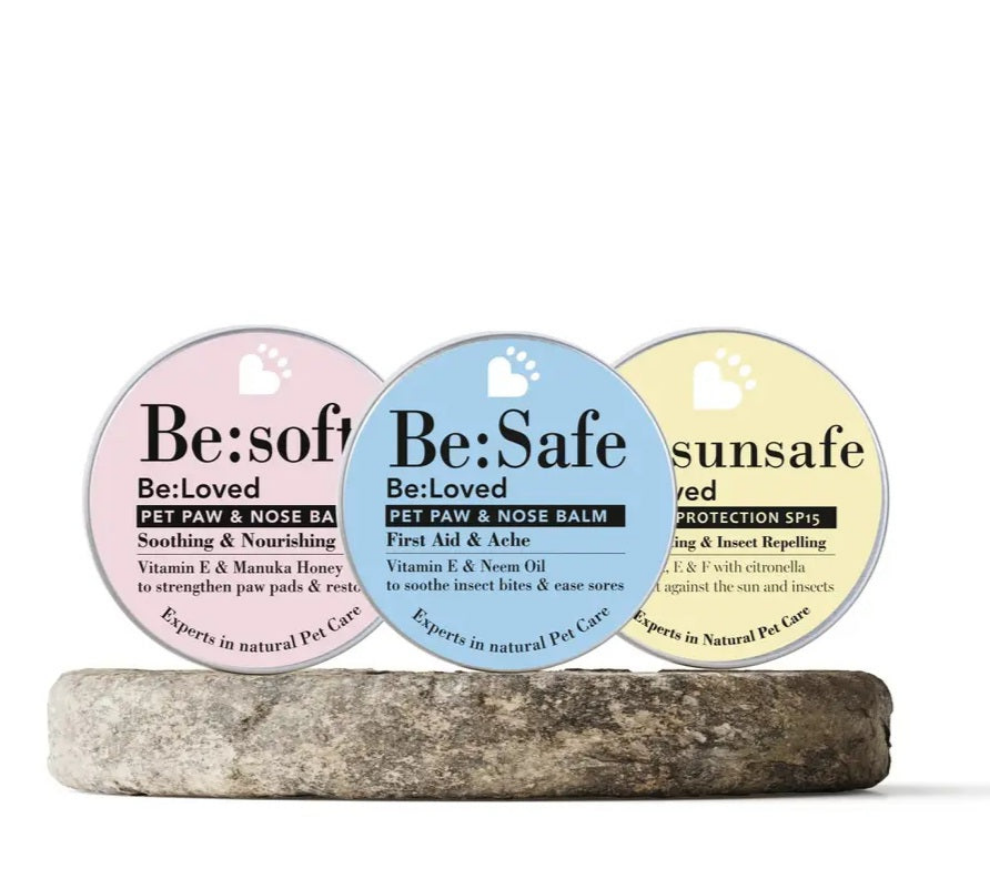 SET Cadeau artisanal, 3 baumes naturels pour les pattes et le nez des chiens